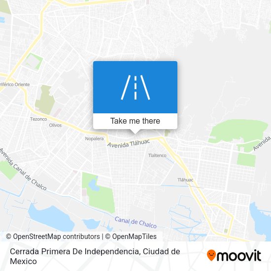 Mapa de Cerrada Primera De Independencia