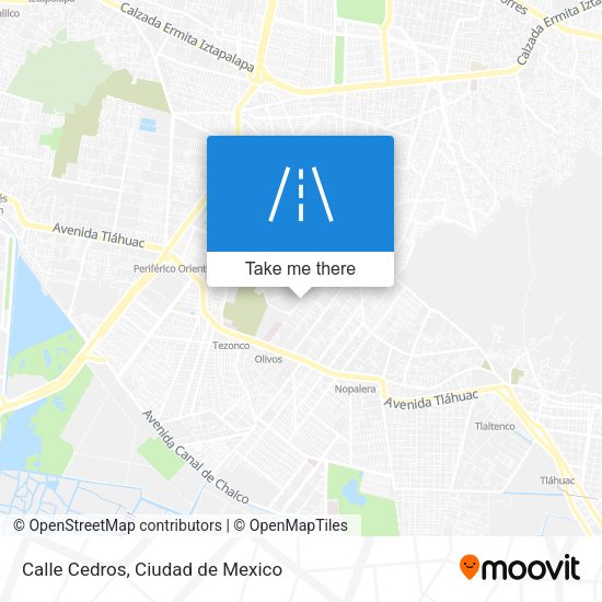 Mapa de Calle Cedros