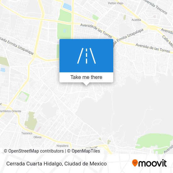Cerrada Cuarta Hidalgo map