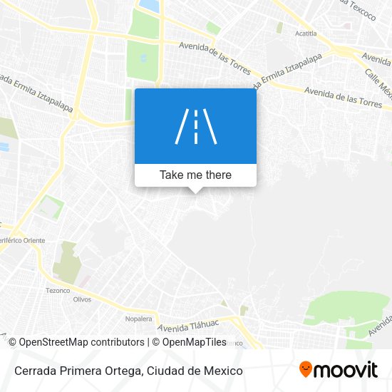 Mapa de Cerrada Primera Ortega