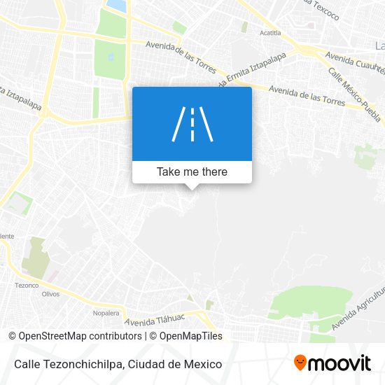 Calle Tezonchichilpa map