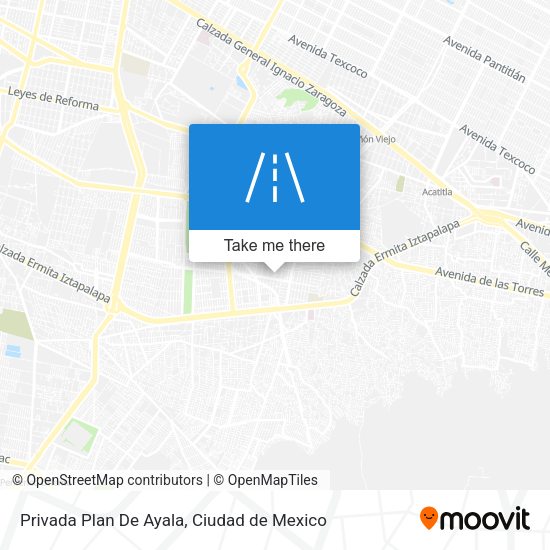 Privada Plan De Ayala map
