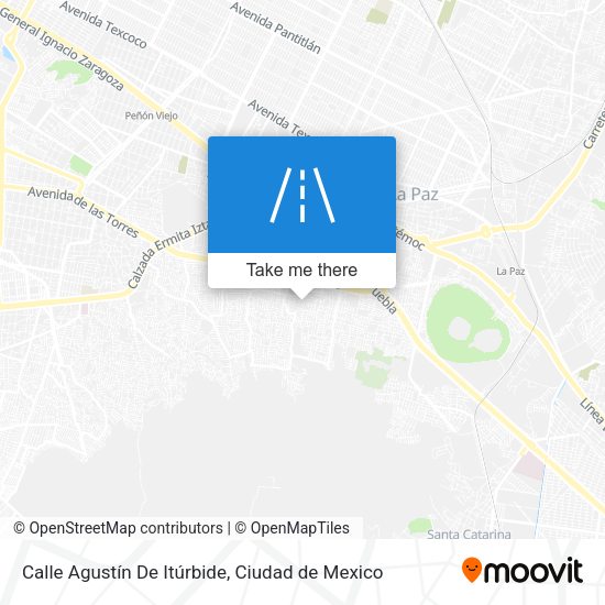 Mapa de Calle Agustín De Itúrbide