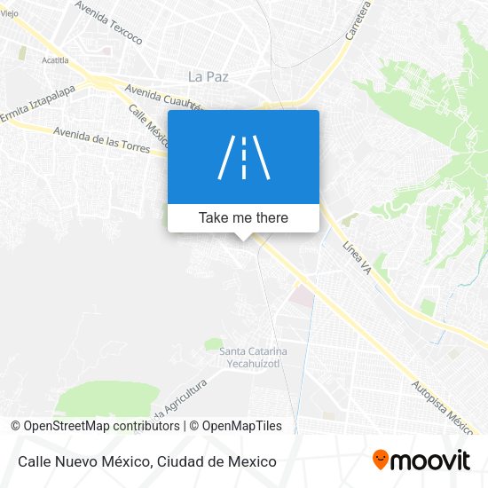 Calle Nuevo México map