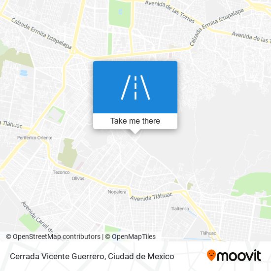 Cerrada Vicente Guerrero map