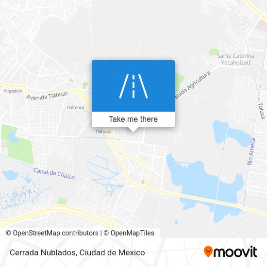 Cerrada Nublados map