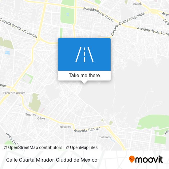 Calle Cuarta Mirador map