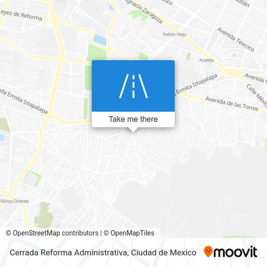 Cerrada Reforma Administrativa map