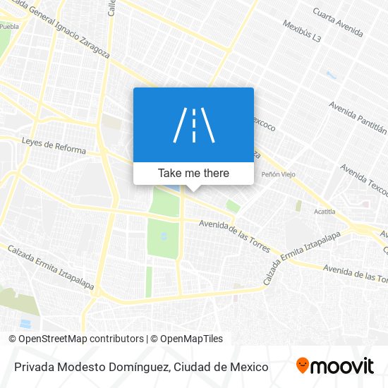 Privada Modesto Domínguez map