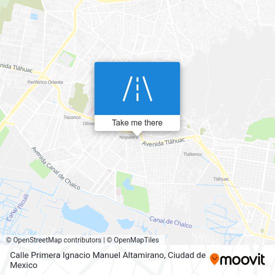 Mapa de Calle Primera Ignacio Manuel Altamirano