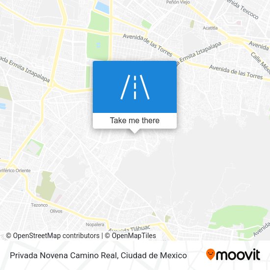 Mapa de Privada Novena Camino Real