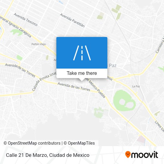 Calle 21 De Marzo map