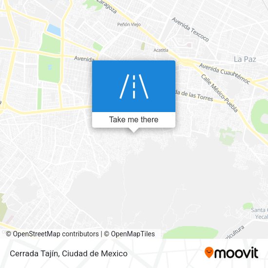 Mapa de Cerrada Tajín