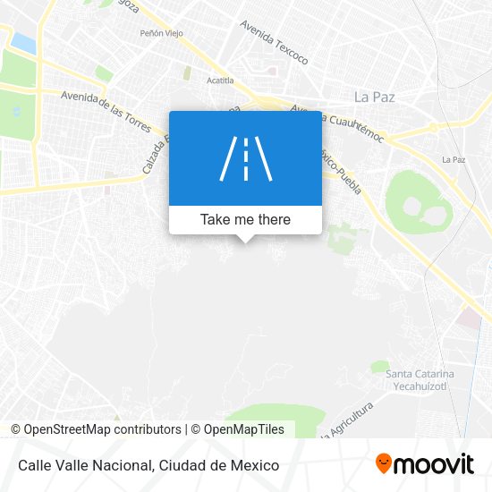 Calle Valle Nacional map