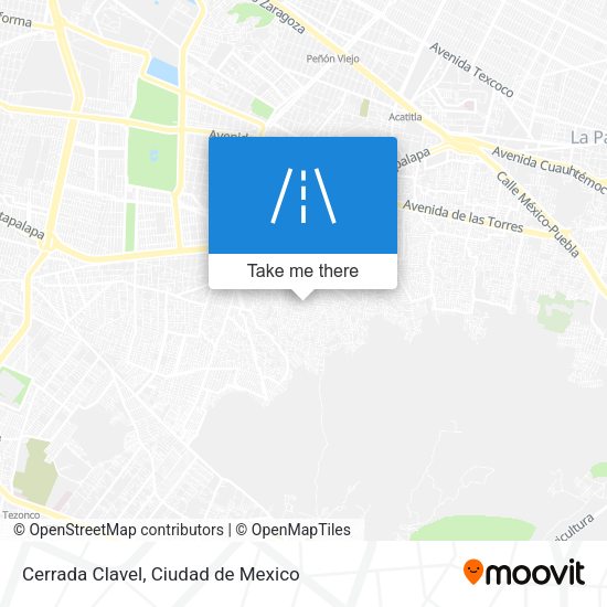 Mapa de Cerrada Clavel