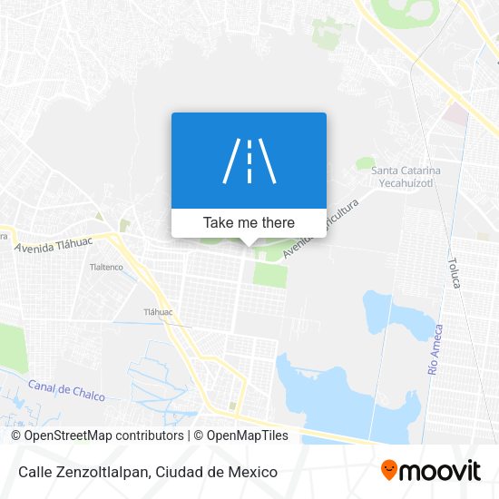 Mapa de Calle Zenzoltlalpan