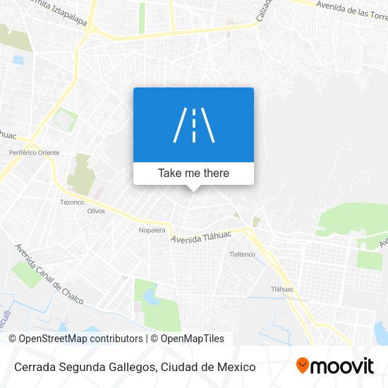 Mapa de Cerrada Segunda Gallegos