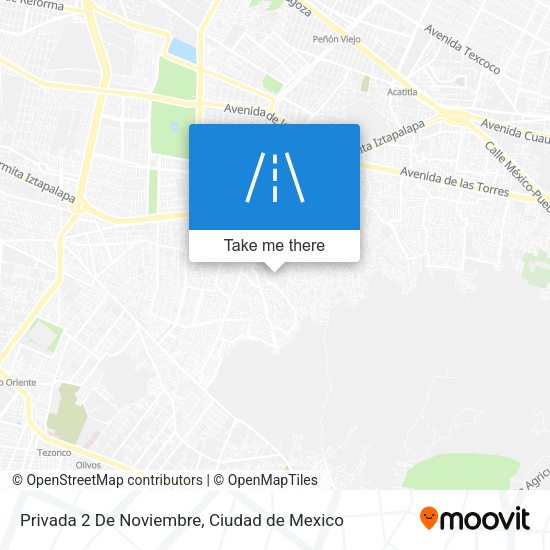 Privada 2 De Noviembre map