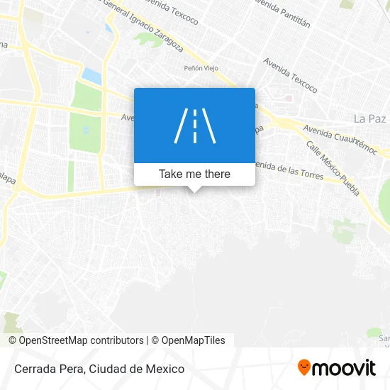Cerrada Pera map