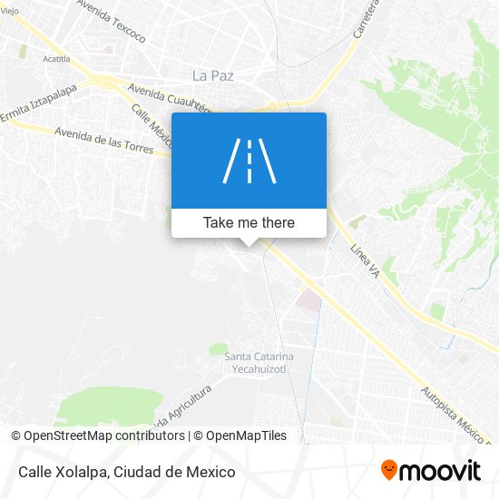 Mapa de Calle Xolalpa