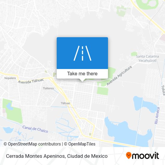 Mapa de Cerrada Montes Apeninos