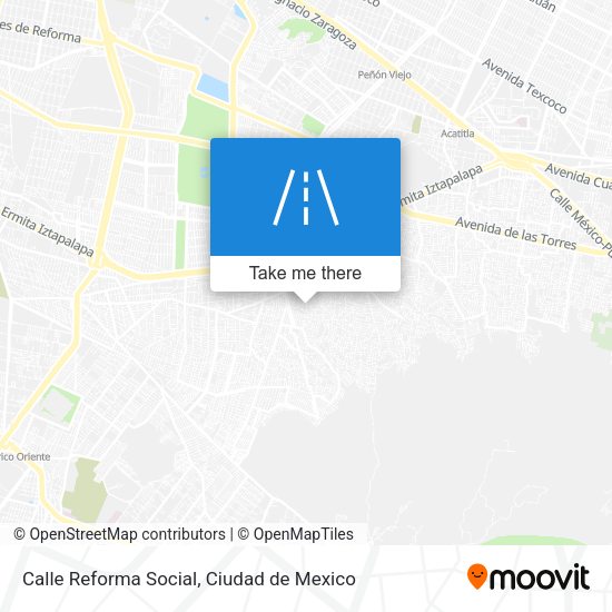 Calle Reforma Social map
