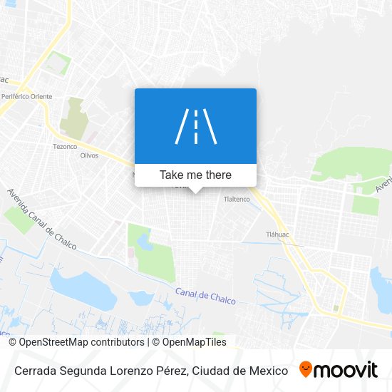 Mapa de Cerrada Segunda Lorenzo Pérez