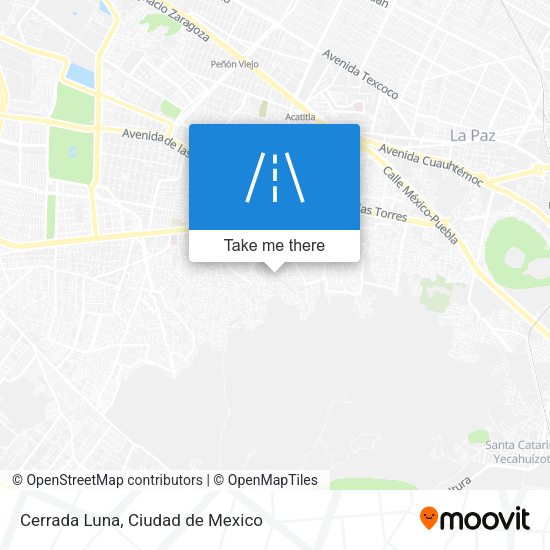 Cerrada Luna map