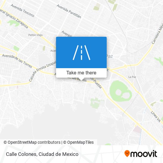 Calle Colones map