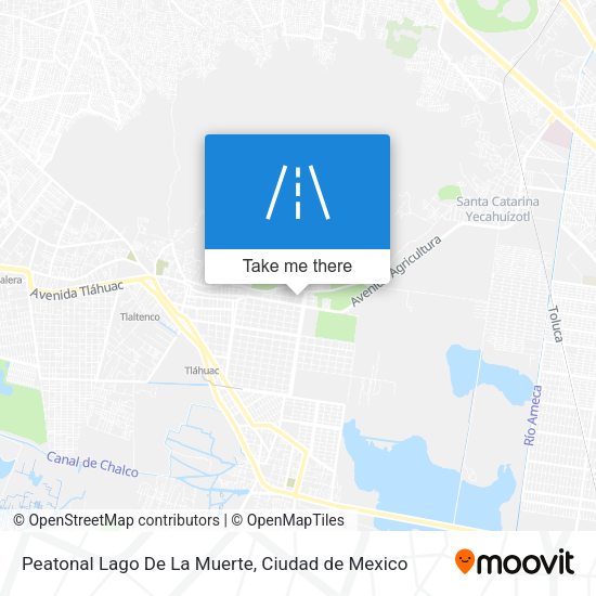 Mapa de Peatonal Lago De La Muerte