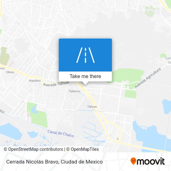 Cerrada Nicolás Bravo map