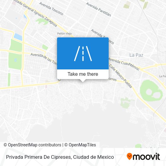 Mapa de Privada Primera De Cipreses