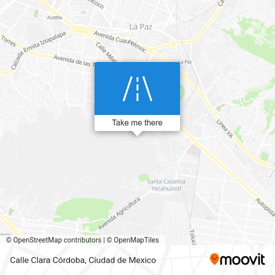 Mapa de Calle Clara Córdoba