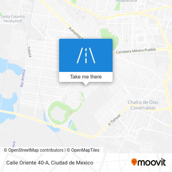 Mapa de Calle Oriente 40-A