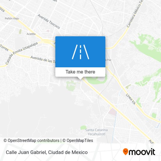 Mapa de Calle Juan Gabriel