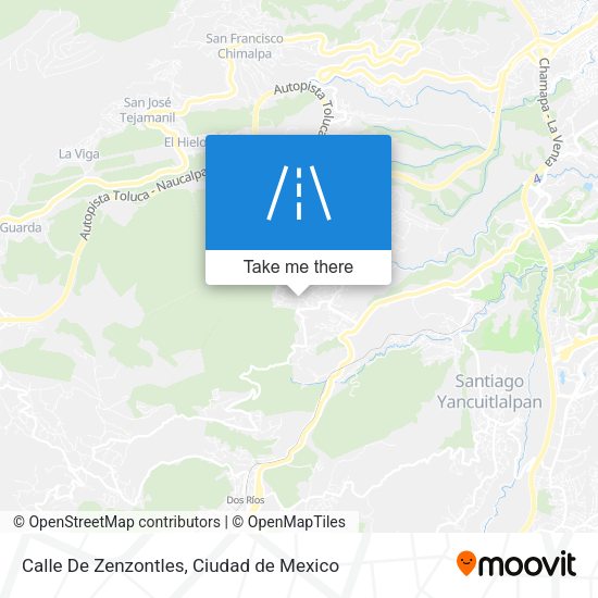 Calle De Zenzontles map