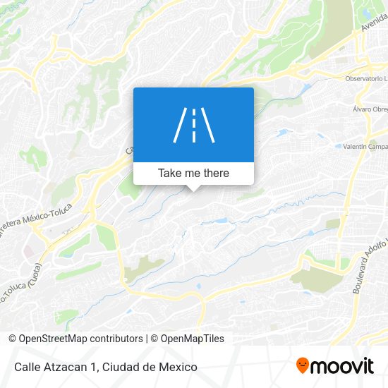 Calle Atzacan 1 map