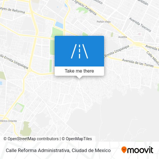 Mapa de Calle Reforma Administrativa