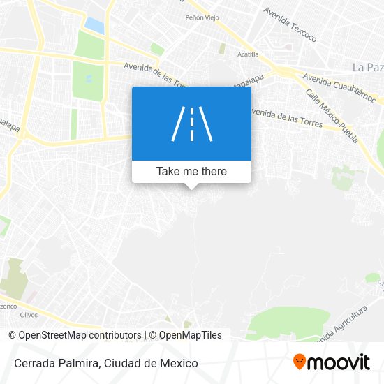 Mapa de Cerrada Palmira