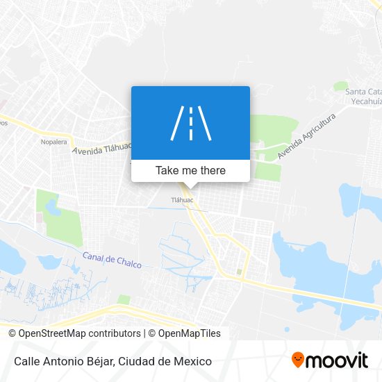 Mapa de Calle Antonio Béjar