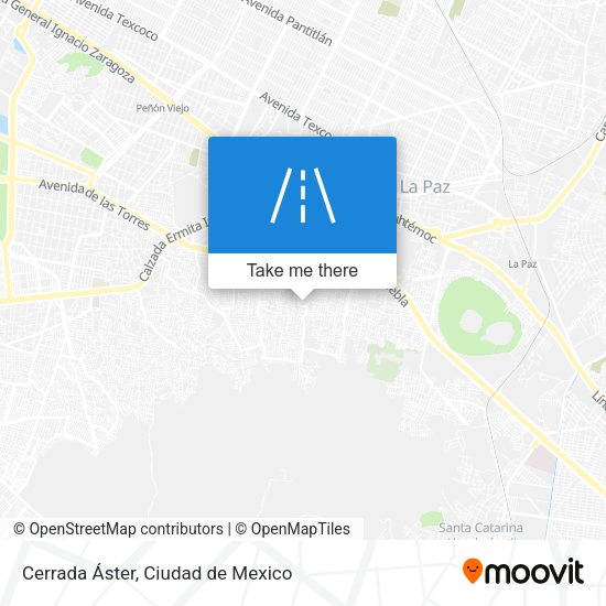 Mapa de Cerrada Áster