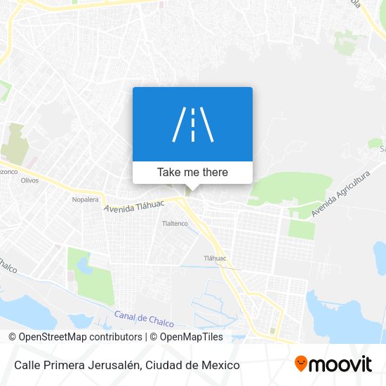 Calle Primera Jerusalén map