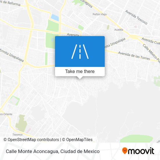 Mapa de Calle Monte Aconcagua