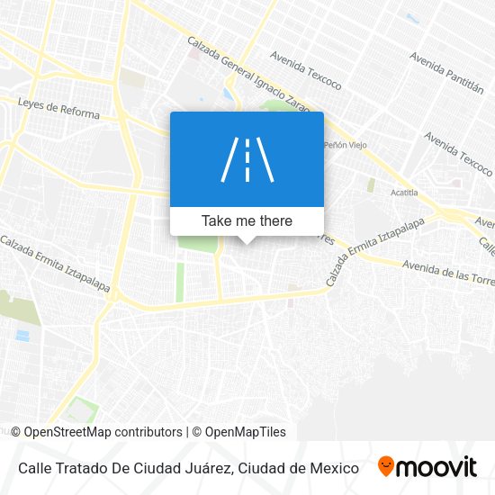 Mapa de Calle Tratado De Ciudad Juárez