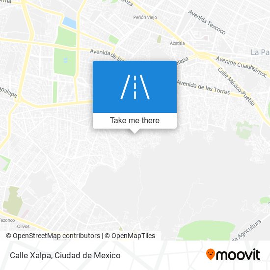 Calle Xalpa map