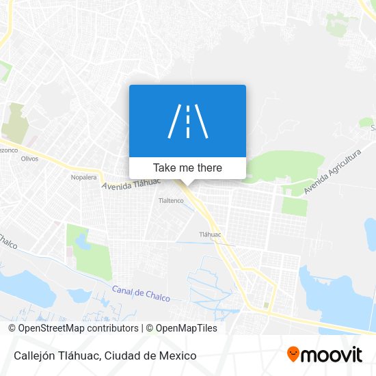 Mapa de Callejón Tláhuac
