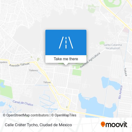 Calle Cráter Tycho map