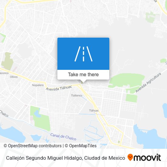 Mapa de Callejón Segundo Miguel Hidalgo