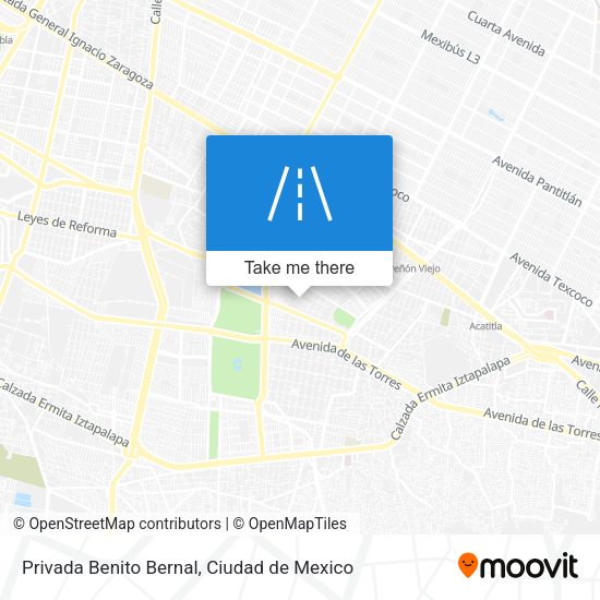 Privada Benito Bernal map