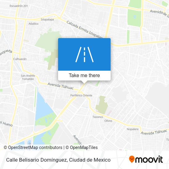 Calle Belisario Domínguez map